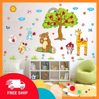 ⚡️𝗙𝗥𝗘𝗘𝗦𝗛𝗜𝗣⚡️ Decal dán tường Vườn cherry