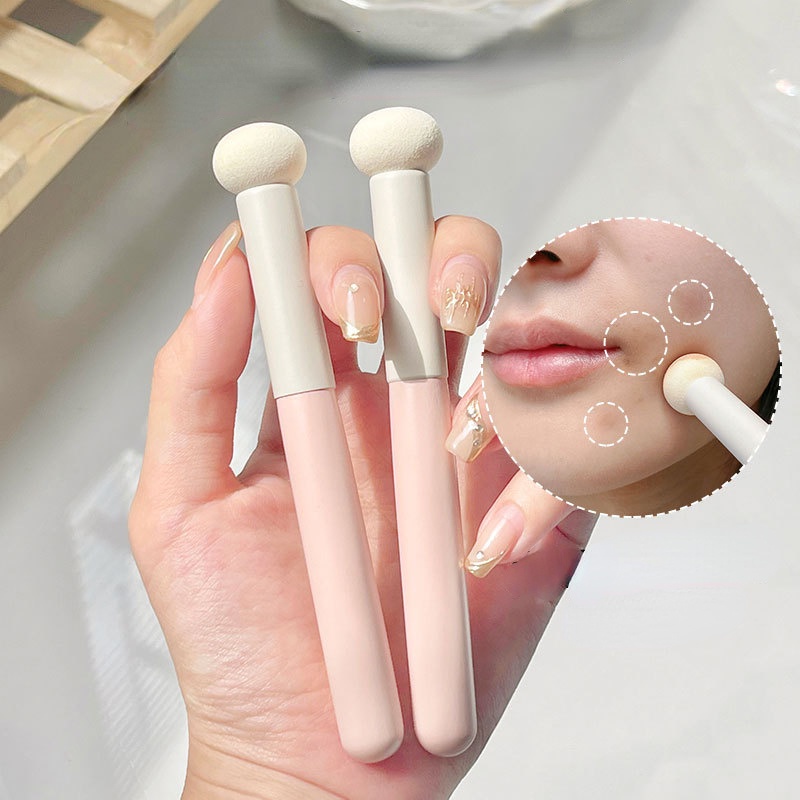 Cọ Trang Điểm Che Khuyết Điểm Ướt Và Khô Dạng Đầu Xốp Tiện Dụng