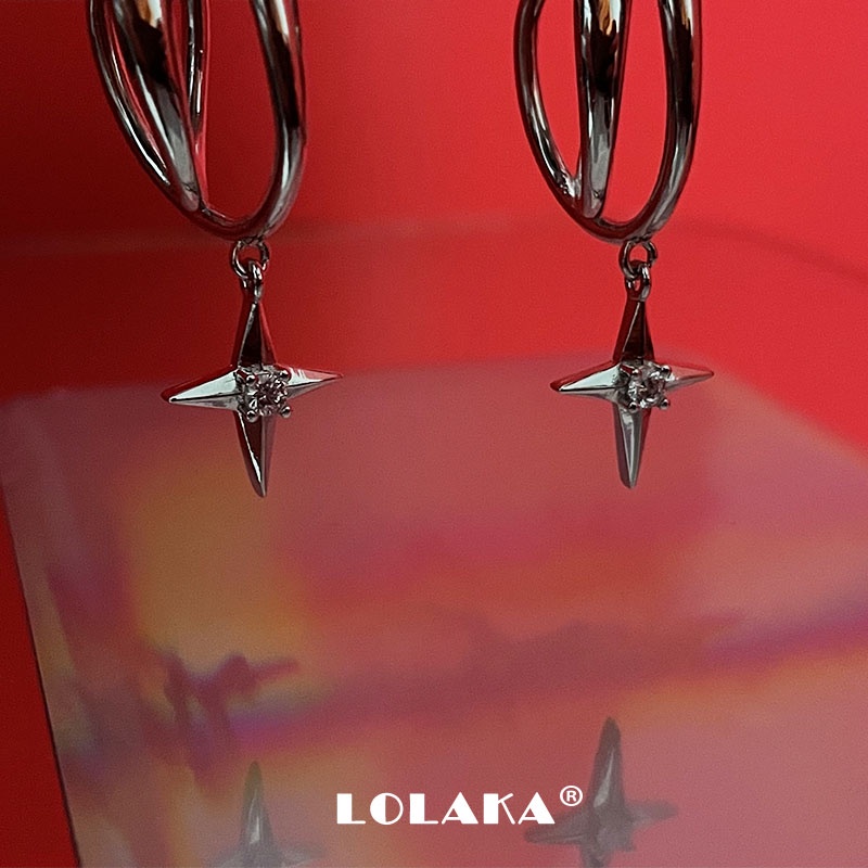 Khuyên Kẹp Vành Tai Đính Đá Sang Trọng Đơn Giản Cho Nữ