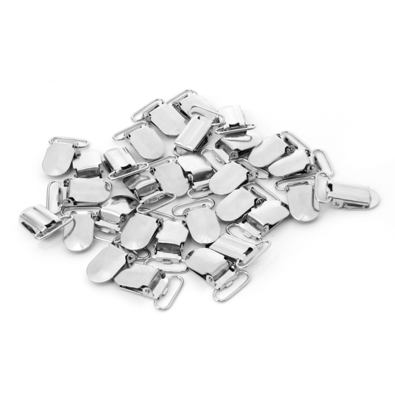 Set 30 Kẹp Kim Loại Cố Định Núm Vú Giả / Núm Vú Giả