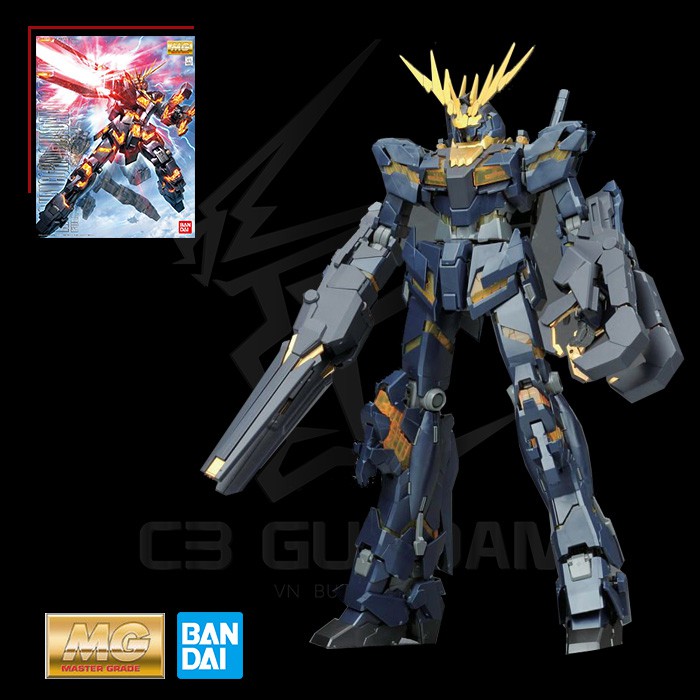 [BANDAI] MÔ HÌNH LẮP RÁP GUNDAM BANDAI MG 1/100 RX-0 UNICORN GUNDAM 02 BANSHEE GUNPLA CHÍNH HÃNG NHẬ