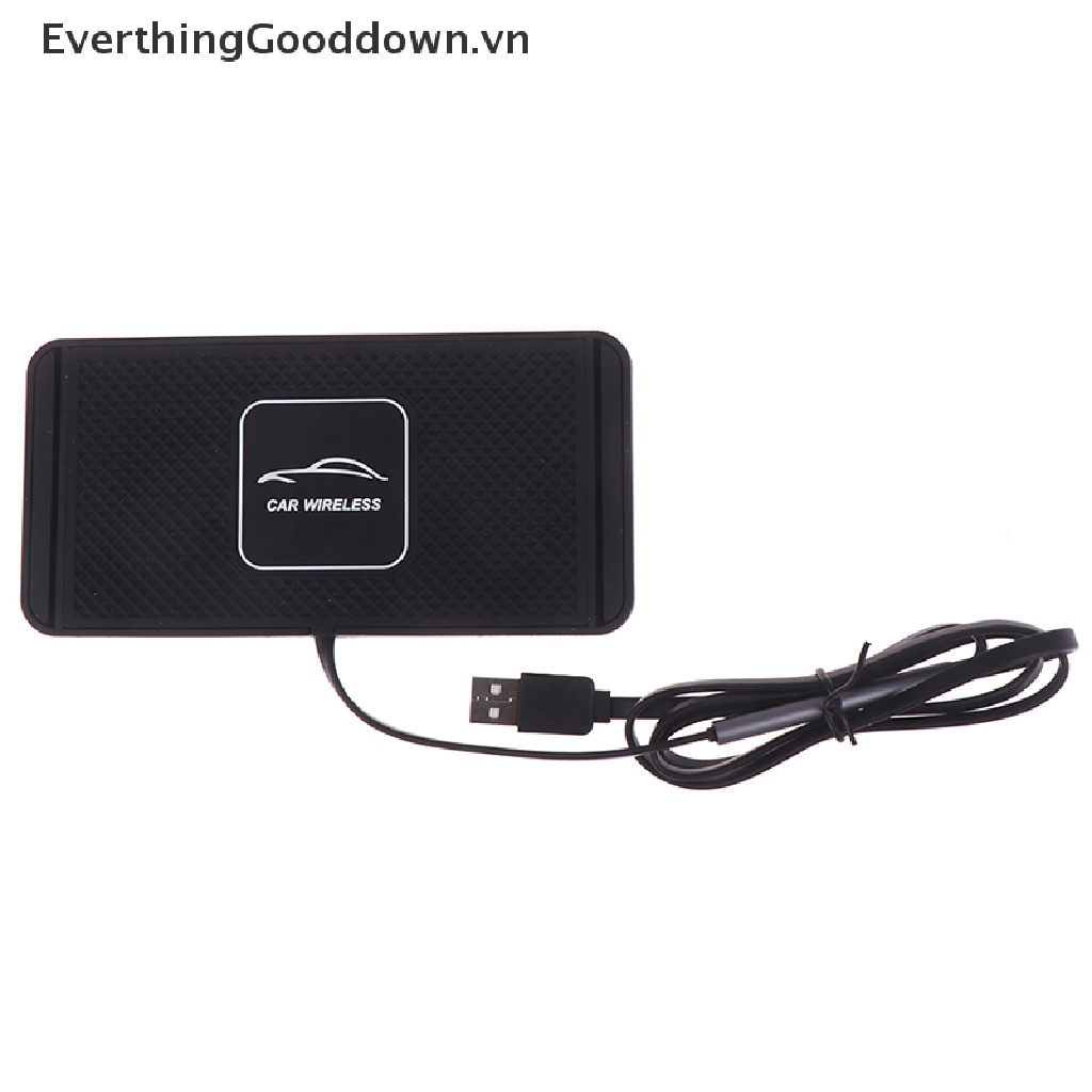 Everthinggooddown QI Đế Sạc Điện Thoại Không Dây Cho Xe Hơi