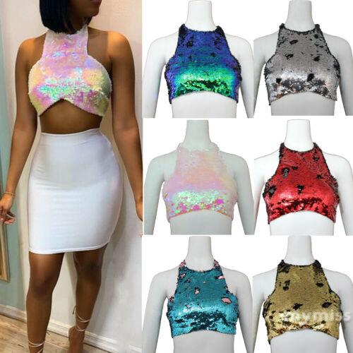 Áo croptop không tay đính kim sa lấp lánh thời trang | BigBuy360 - bigbuy360.vn