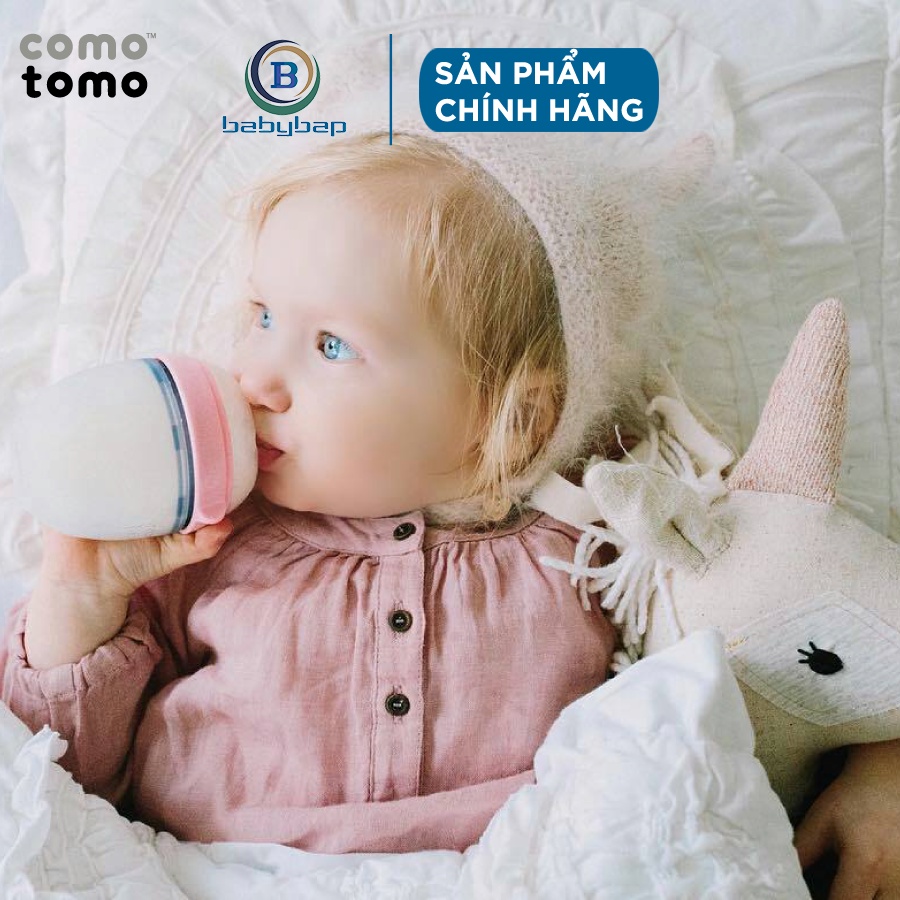 Bình Sữa Silicone Comotomo 150ml Mềm Mại, Trơn Mịn