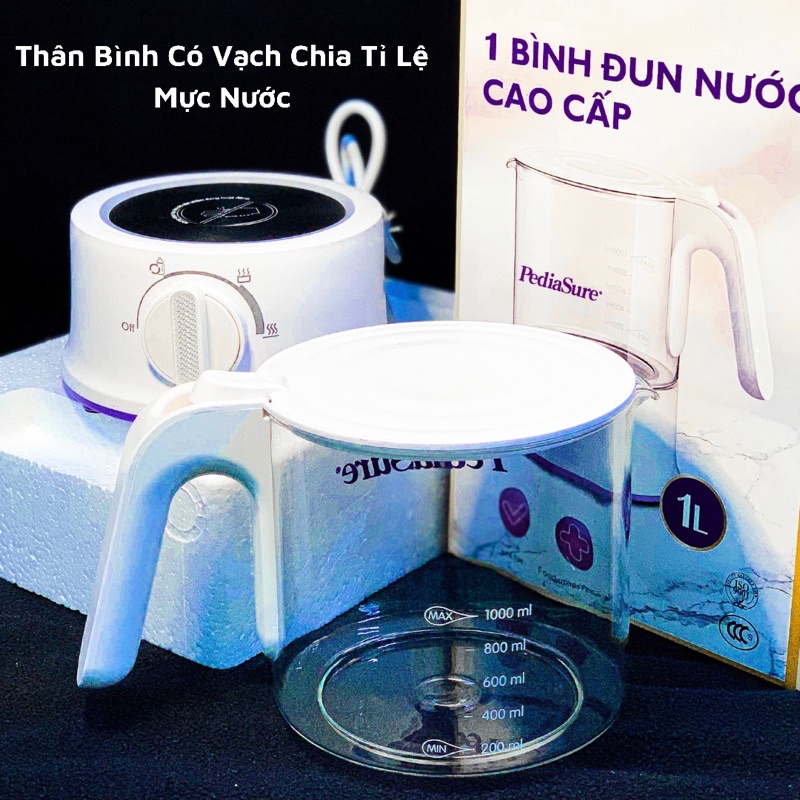 Bình Đun, Ấm Đun, Máy Đun Nước Pha Sữa Pediasure Có Nút Điều Chỉnh Nhiệt Độ Theo Ý Muốn