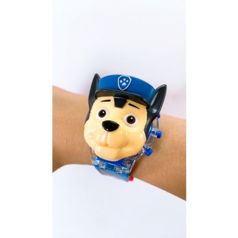 Đồng hồ điện tử cho trẻ em bé trai hoạt hình đội chó cứu hộ Paw Patrol có đèn led phát sáng nhạc âm thanh