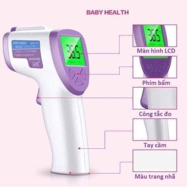 Súng đo nhiệt độ cho bé