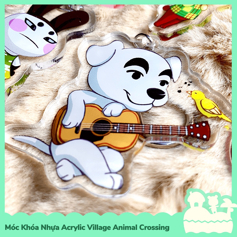 [Sẵn VN - NowShip] Móc Khóa Keychain Acrylic Nhựa Trong Nhân Vật Game Animal Crossing Horizons Nintendo Pose Dáng