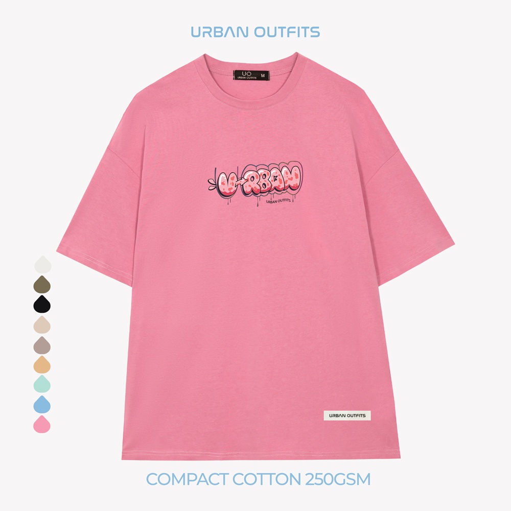 Áo Thun Tay Lỡ Form Rộng URBAN OUTFITS  ATO110 Local Brand In URBAN Color Pop ver 2.0 Vải 100% Compact Cotton 250GSM