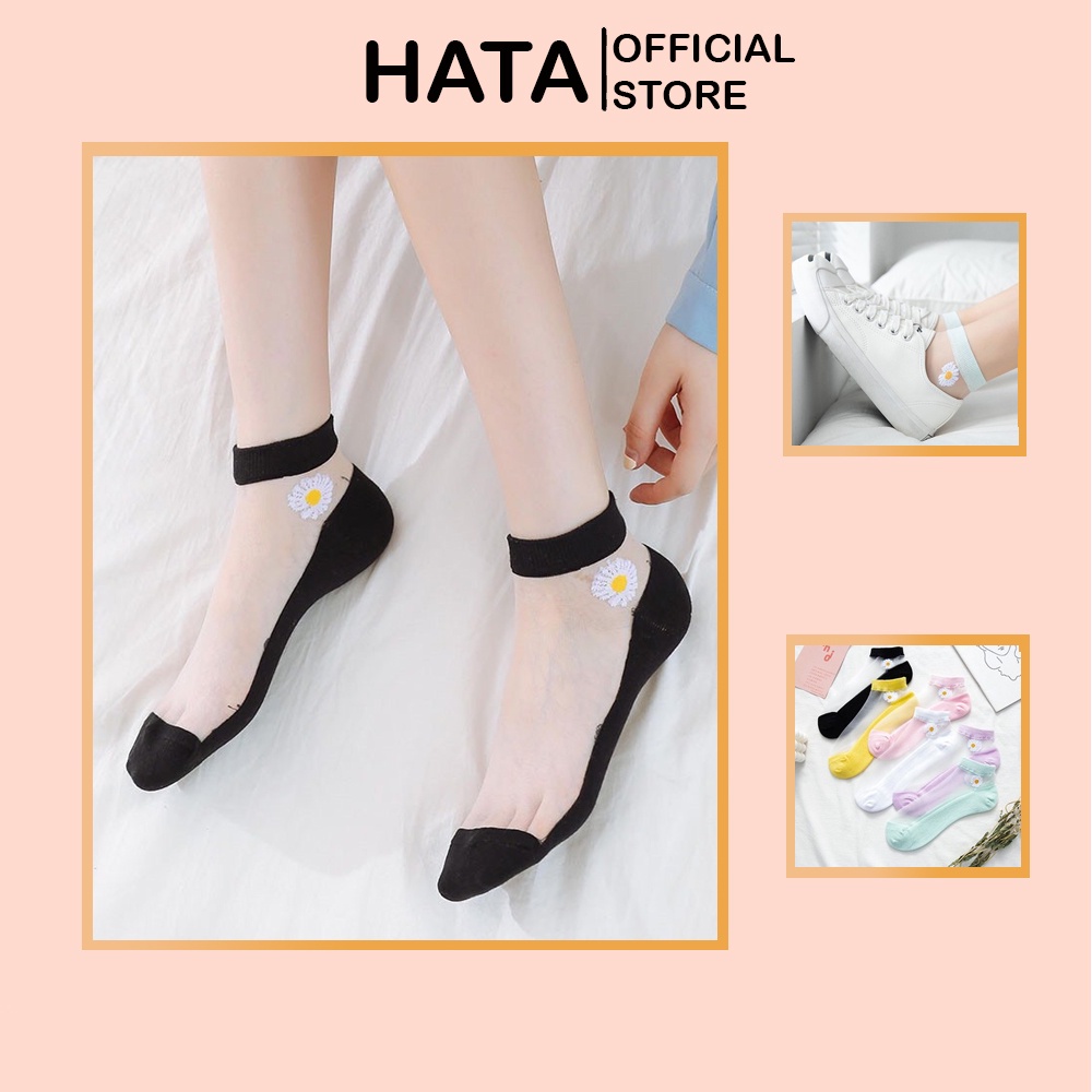 Tất Vớ Nữ Vải Lưới Hoa Cúc 325 Thời Trang Nhiều Màu