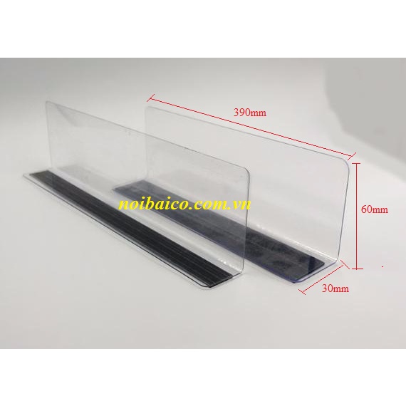 Phân ngăn hàng hóa trên kệ, vách ngăn hàng hóa trên kệ có nam châm và băng dính 2 mặt.