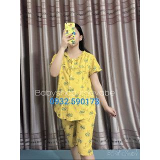 Đồ bộ kate Thái mặc bầu và sau sinh (bộ ngắn)