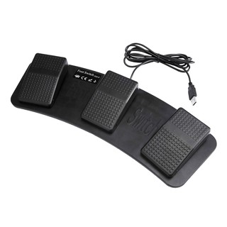 Shiwaki USB Foot Pedal Control Switch Game Pad Bàn Phím Chuột Cho Máy Tính PC Laptop