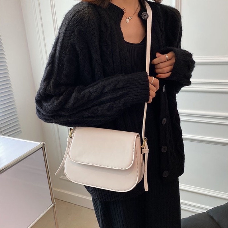 Túi xách nữ thời trang Hàn Quốc chất liệu da trơn đơn giản siêu đẹp