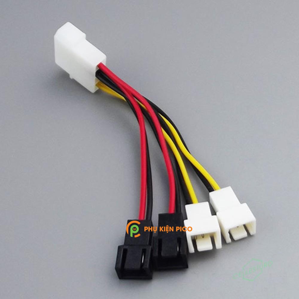 Cáp chuyển dây nguồn Molex sang Fan 3 Pin 5V 12V