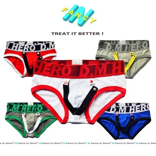 Quần lót nam dm tam giác brief cotton thời trang, sịp nam tam giác fancy in - br006