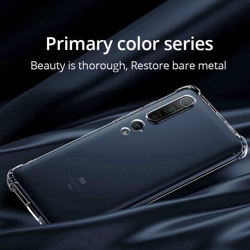 Shockproof Transparent Silicone Phone Case for Xiaomi Redmi Note 9s 9 Pro Max 8 7 Pro Mi Note 10 Pro 8A 7A Pro