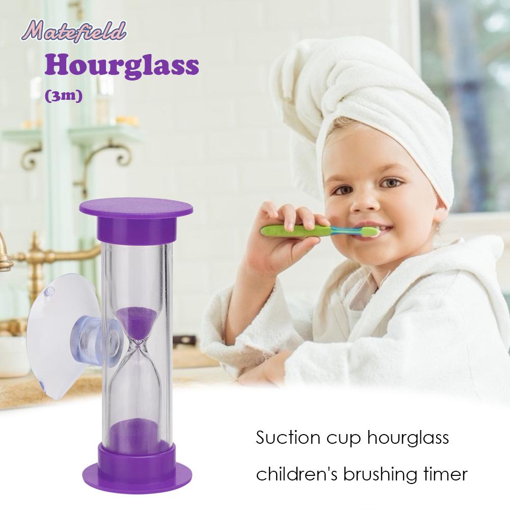 Đồng Hồ Cát 3 Phút Thiết Kế Có Giác Hút Dùng Đánh Răng Dành Cho Bé