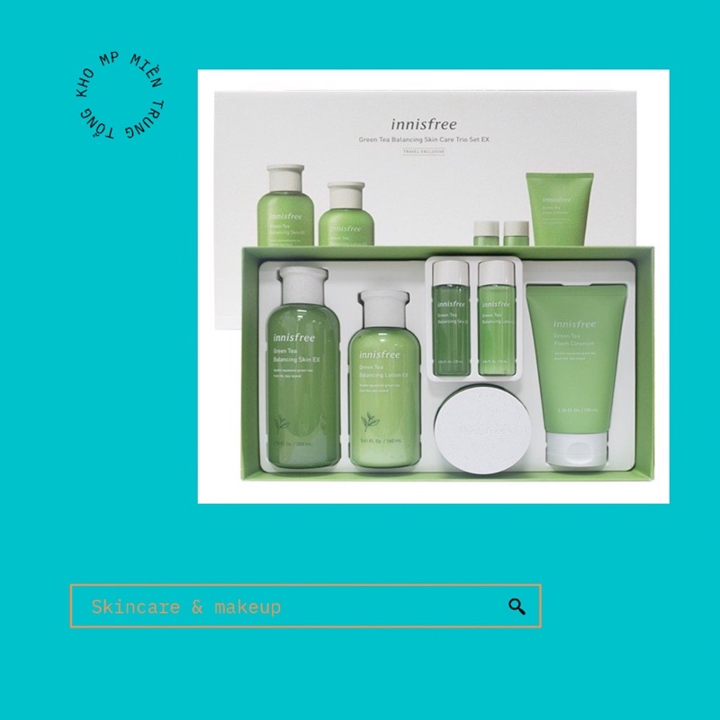 [BỘ SET 6 MÓN] INNISFREE TRÀ XANH GREEN TEA