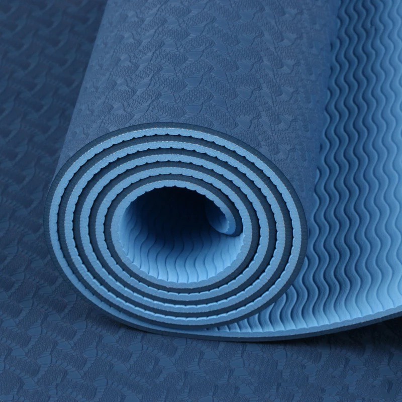 Thảm Tập Yoga Chống Trượt 2 Lớp Dày 6mm Chất Liệu Cao Su Non TPE Cao Cấp GEPO