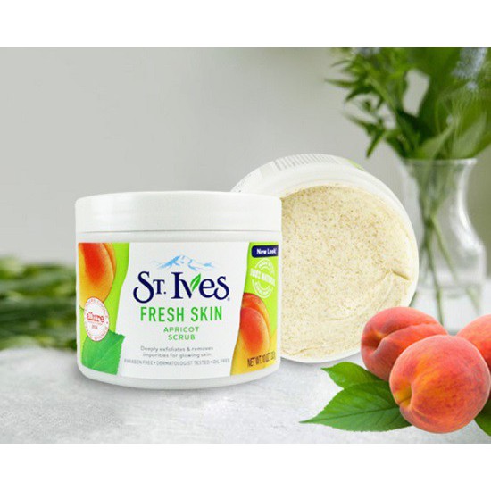 Tẩy tế bào chết toàn thân St.Ives Blemish Control Apricot Scrub 283g