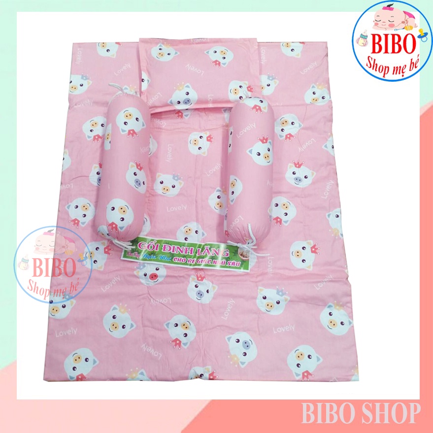 Bộ nệm gối sơ sinh Cotton Thắng Lợi Có Lá Đinh Lăng cho em bé từ 0-2 tuổi