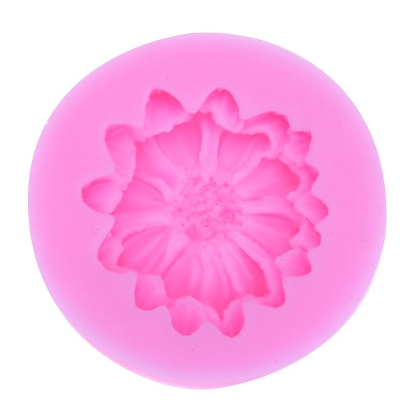 Khuôn Silicone Tạo Hình Hoa Mẫu Đơn Trang Trí Bánh