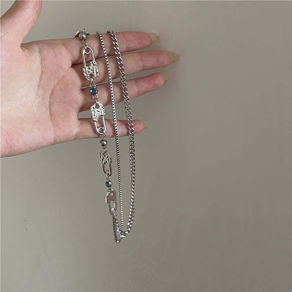 ANEMONE Vòng cổ Bằng Thép Titan Phong Cách Hip Hop Punk Hàn Quốc Cho Nữ