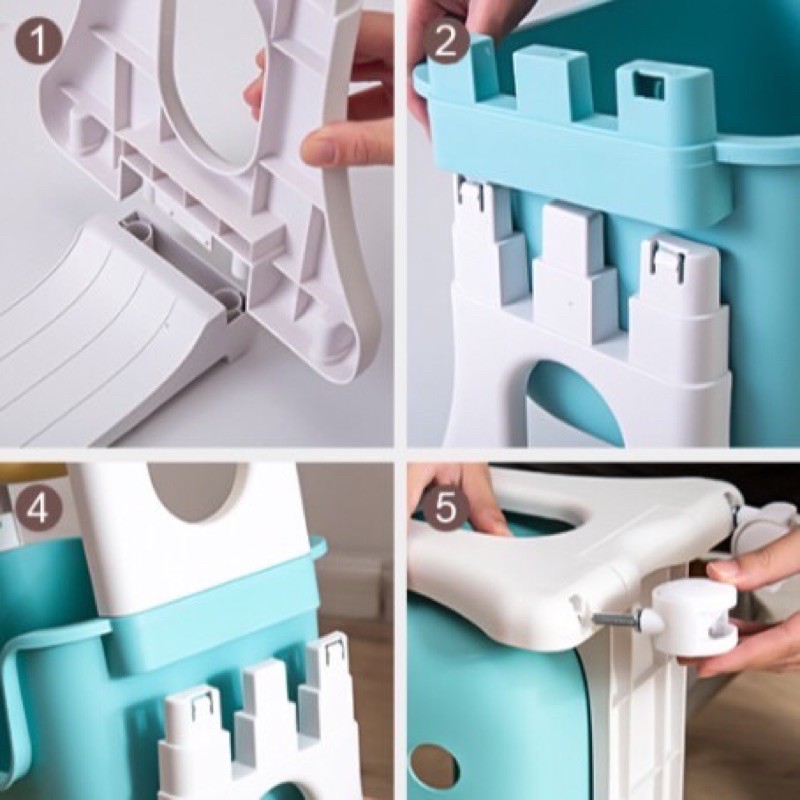 KỆ 3 TẦNG ĐỂ ĐỒ CHƠI CHO BÉ CÓ BÁNH XE