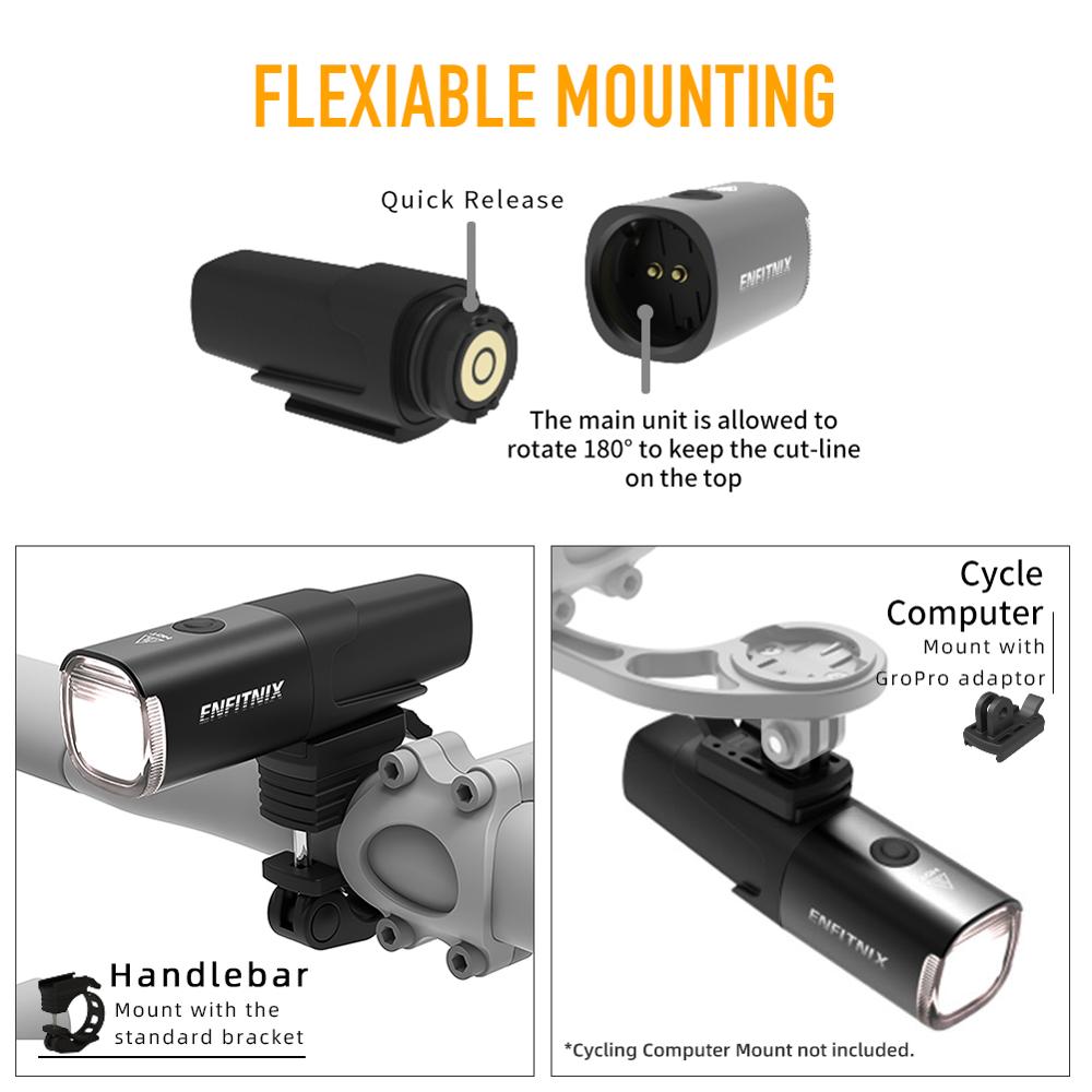 Đèn pha thông minh ánh sáng mới XOSS Enfitnix Navi800 USB có thể sạc lại Road Mountain