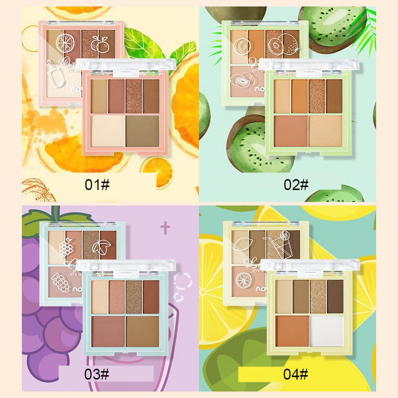 ☀☀☀ (Hàng Mới Về) Bảng Phấn Mắt 6 Màu Sắc Hiệu Ứng Lì / Ánh Nhũ Kết Hợp Thời Trang ☝☝☝ | BigBuy360 - bigbuy360.vn
