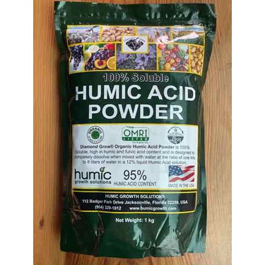 Phân bón kích rễ Humic Acid Powder NK trực tiếp từ Mỹ 1kg