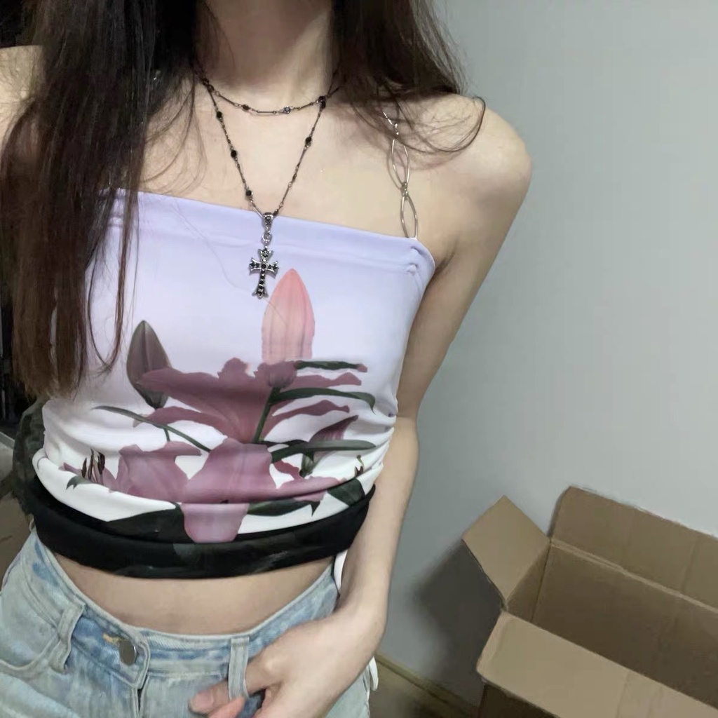 Senior Vòng cổ Hai Lớp Thiết Kế Mặt Thánh Giá Đính Hạt Phong Cách Châu Á Cho Nữ