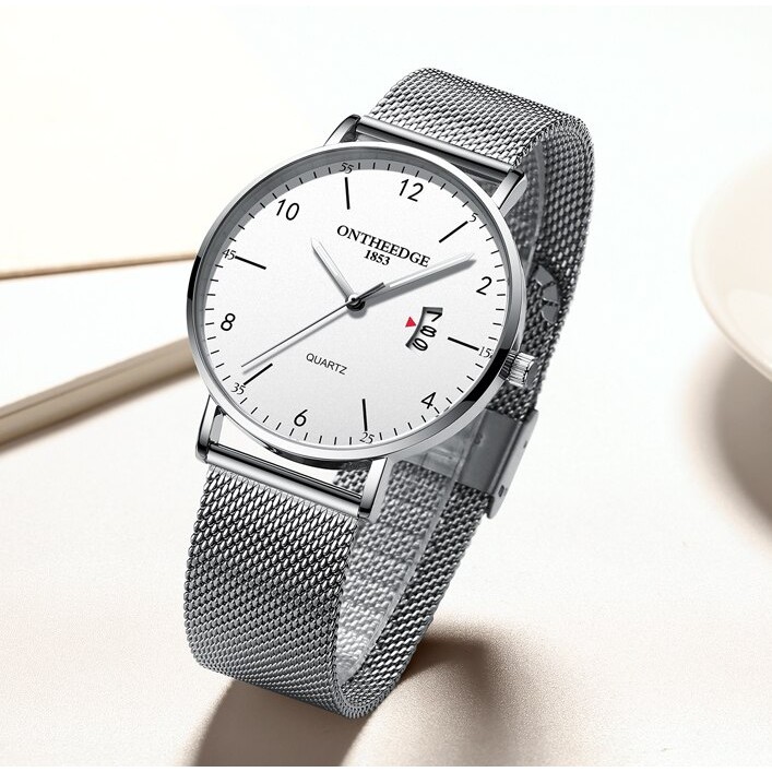 Đồng hồ nam dây lưới thép clasical Ontheedge RZY035 (fullbox) | BigBuy360 - bigbuy360.vn