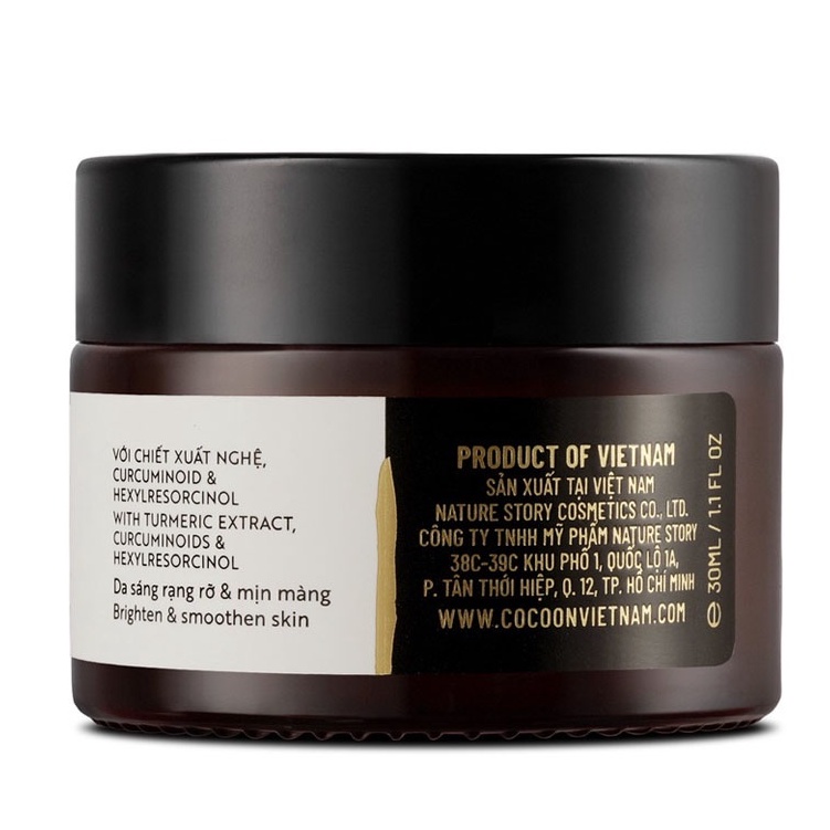 Kem Dưỡng Cocoon Sáng Da Dạng Thạch Từ Nghệ Hưng Yên Hung Yen Turmeric Gel Cream 30ml