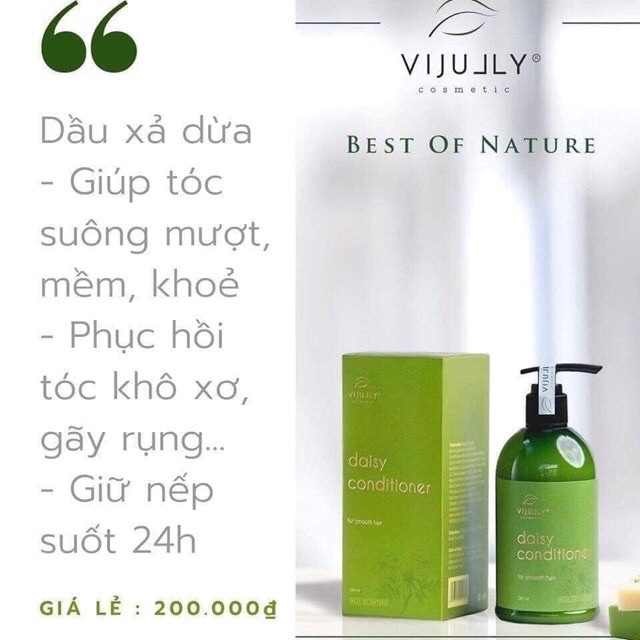DẦU XẢ DỪA HOA CÚC VIJULLY