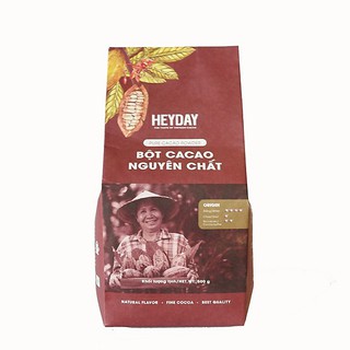Bột cacao nguyên chất 100% Heyday - Dòng Origin thượng hạng - Túi giấy 250g