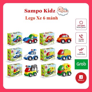 Lego xếp hình ô tô 6 chi tiết, đồ chơi cho bé