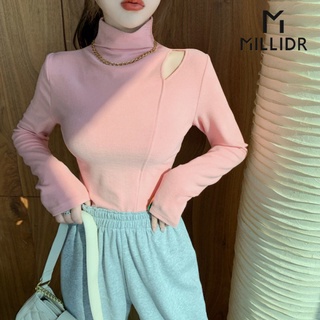 Áo Thun Tay Dài Cổ Lọ Thời Trang Cho Nữ