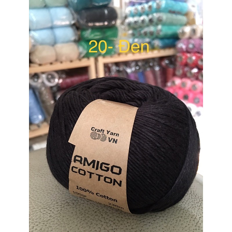 Sợi Amigo cotton ( màu từ 16-28)