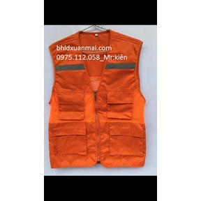 Áo gile kĩ sư bảo hộ màu ghi sáng