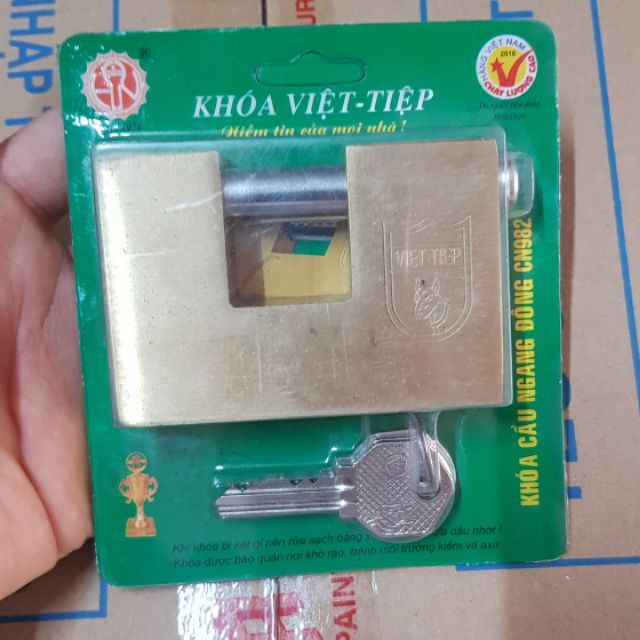 Khóa việt tiệp cầu ngang đồng 982