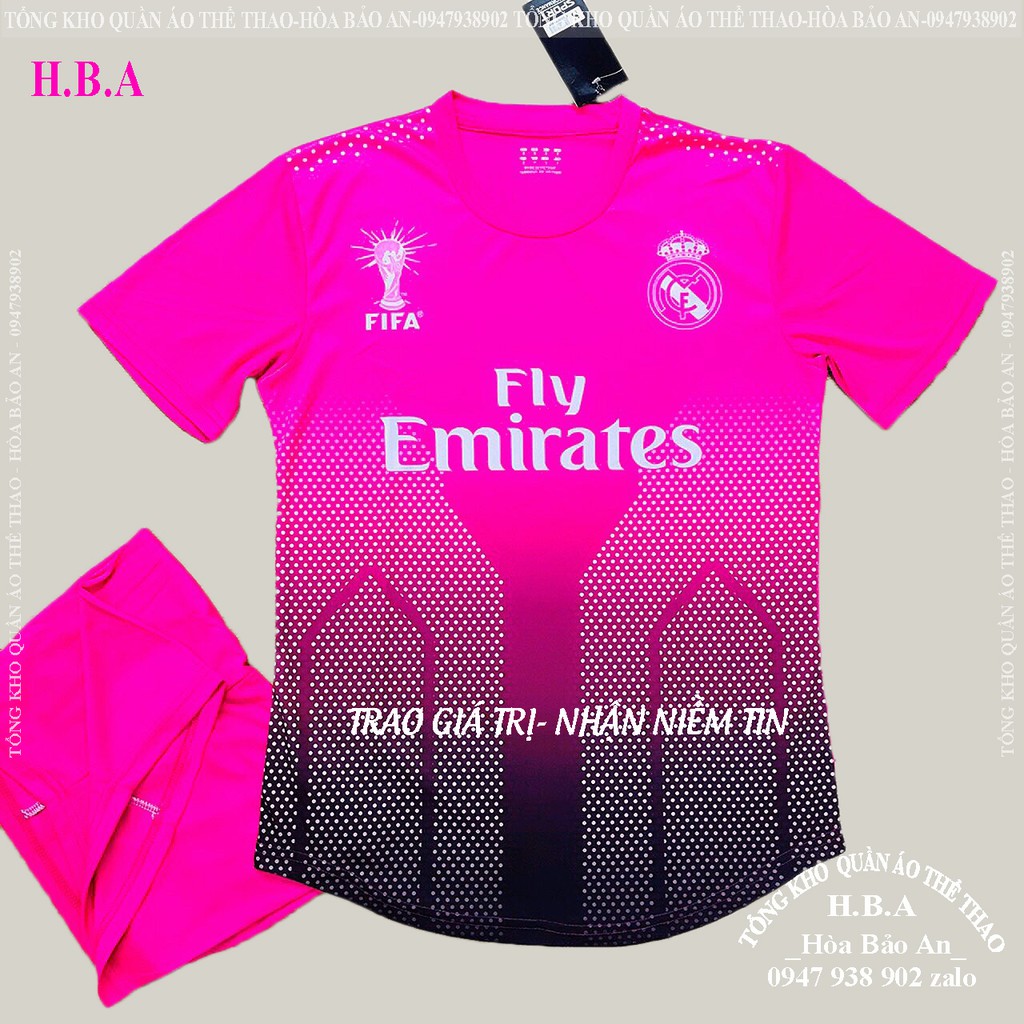 SALE KHỦNG [Freeship toàn quốc] Bộ quần áo bóng đá CLB Real madrid thun thái cao cấp mùa 2019/2020 Đồ đá banh đẹp