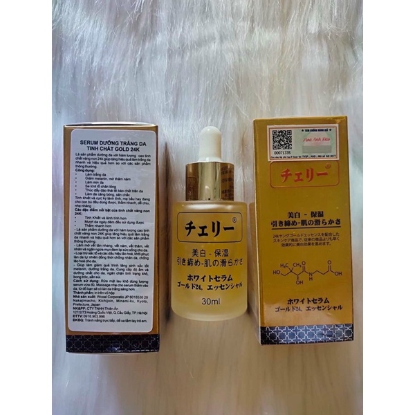 SERUM TRẮNG DA HOA ANH ĐÀO TINH CHẤT VÀNG 24K