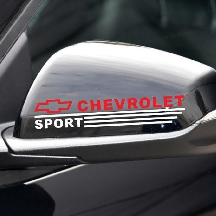 Bộ tem dán gương chiếu hậu ô tô Chevrolet