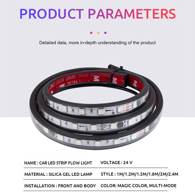 Dải Đèn Led RGB 24V Trang Trí Đuôi Xe Tải