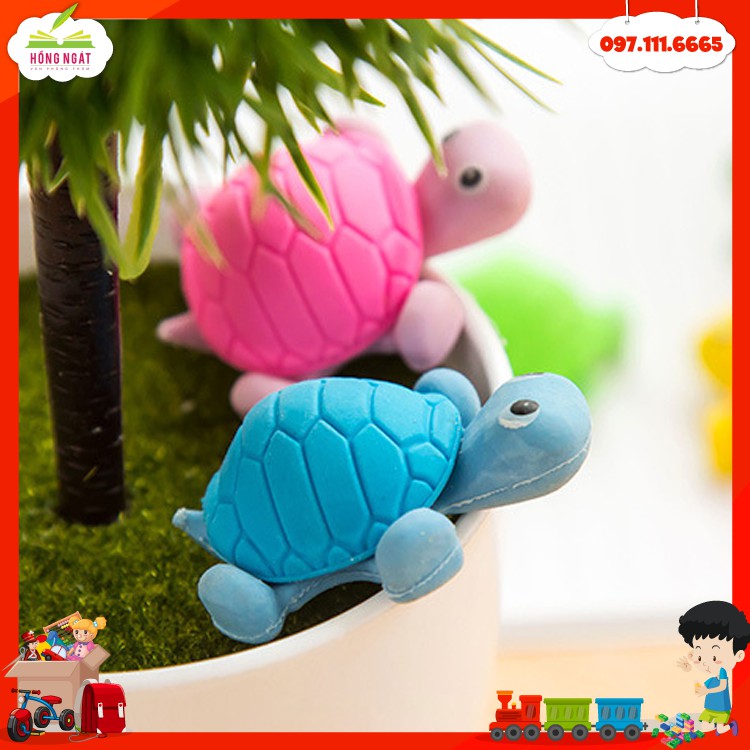 Tẩy bút chì hình rùa lớn, đồ dùng học tập dễ thương gôm tẩy cute giá rẻ làm quà tặng học sinh văn phòng phẩm T11