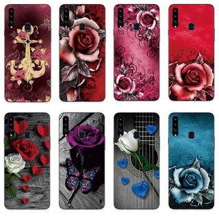 Ốp lưng TPU mềm Samsung Galaxy A10S A20S A20E A30S A50S A70S Hoa hồng