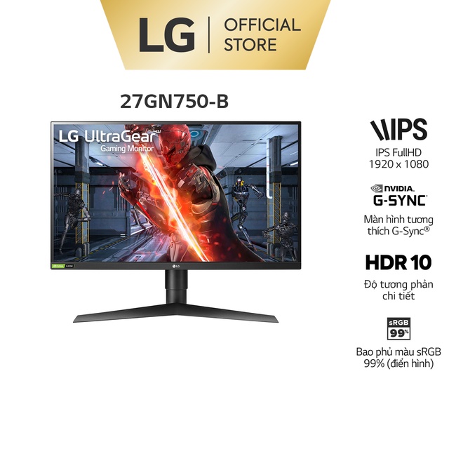 ▥Màn Hình LG Ultragear™ 27GN750 27'' 16:9 FHD NVIDIA G-Sync IPS 1ms 240Hz HDR | BigBuy360 - bigbuy360.vn