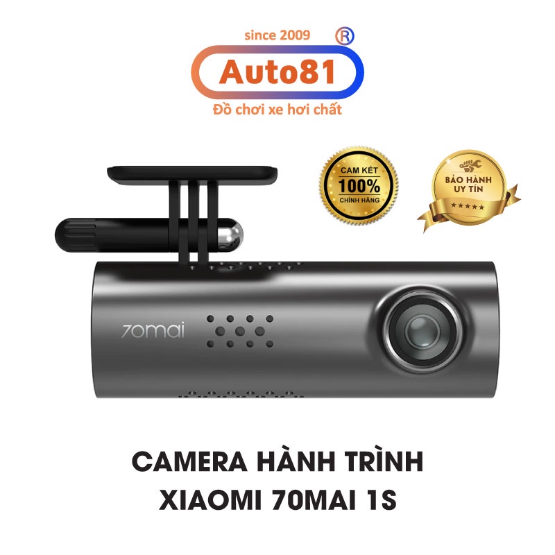 Camera hành trình Xiaomi 70mai 1S, ghi hình nét, điều khiển giọng nói, kết nối wifi (bản quốc tế)